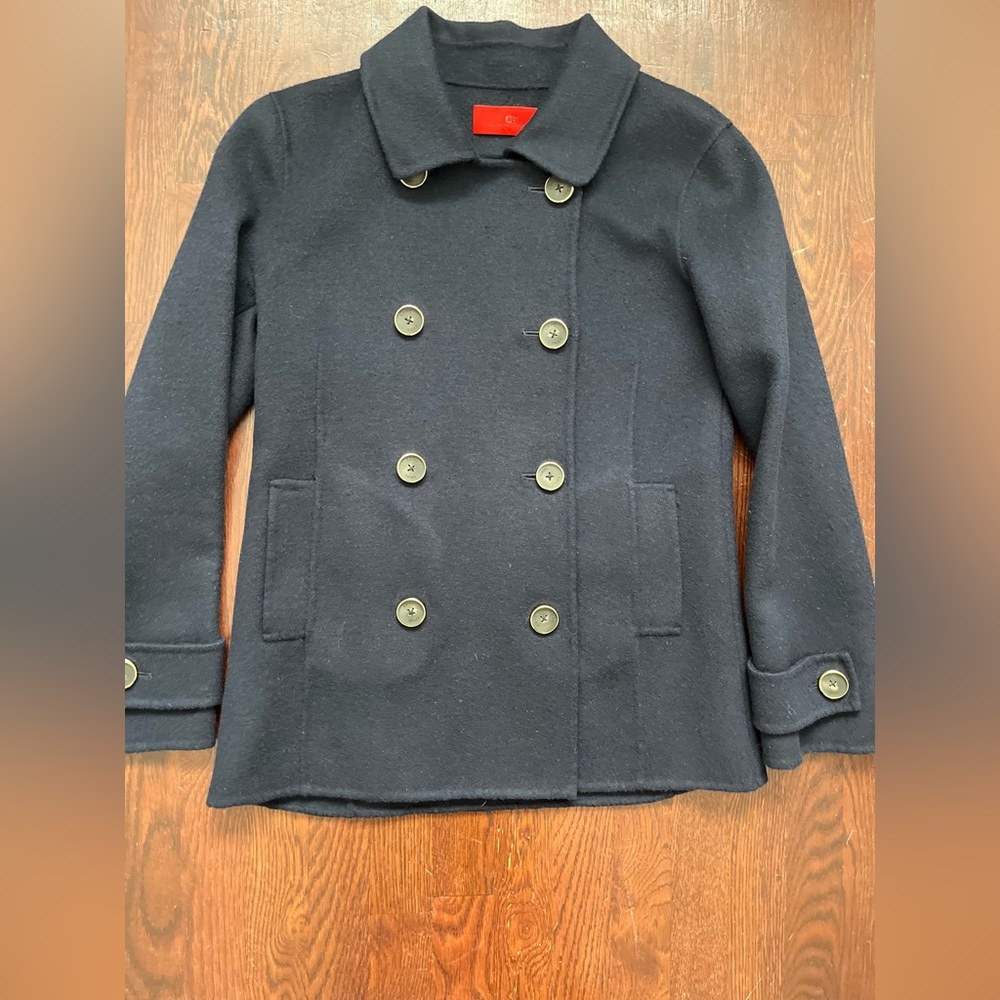 Carolina Herrera Blue Cashmere Jacket